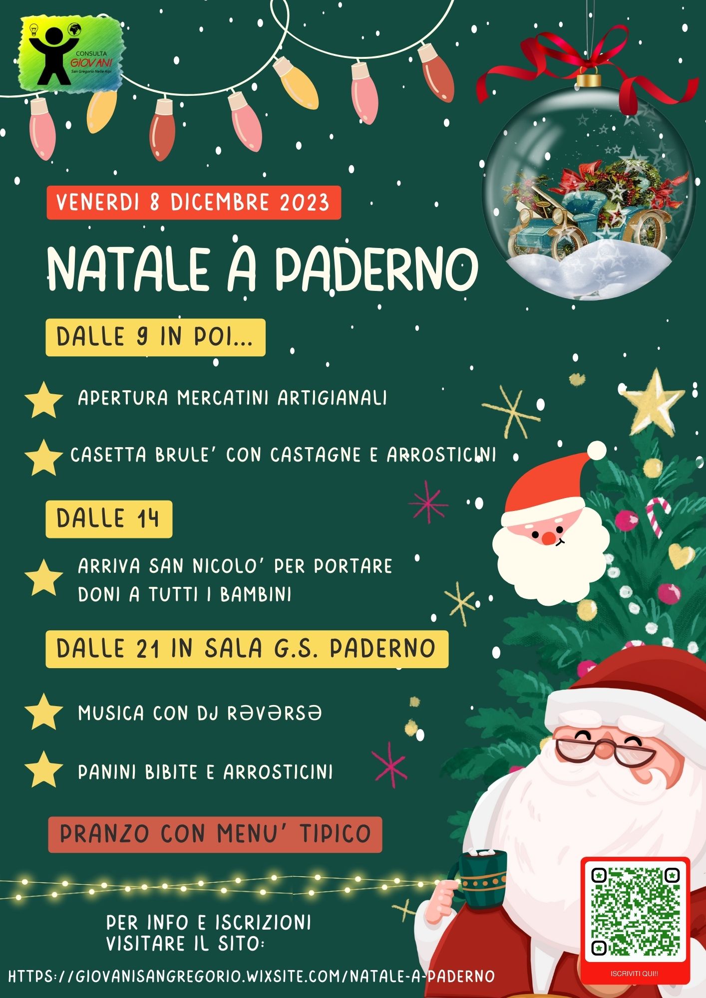 San Gregorio nelle Alpi - Natale a Paderno - frazione Paderno