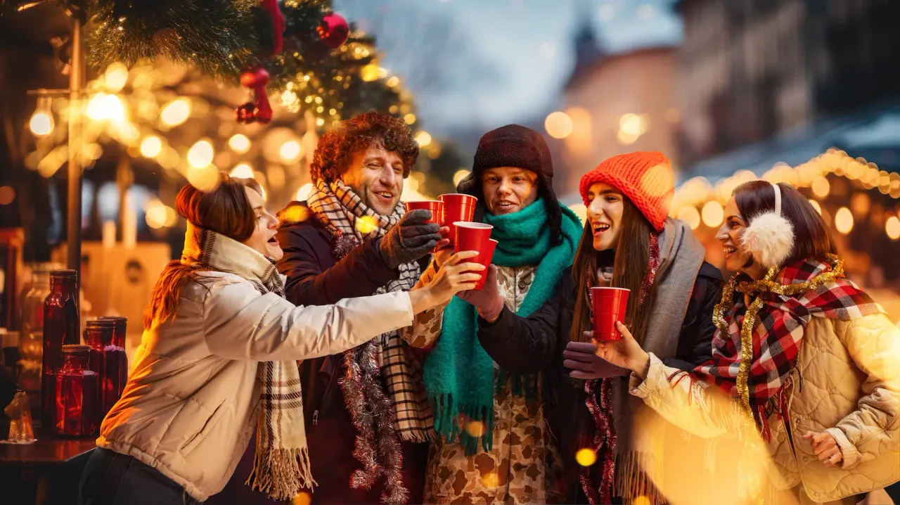 Gruppo di Amici ai Mercatini di Natale